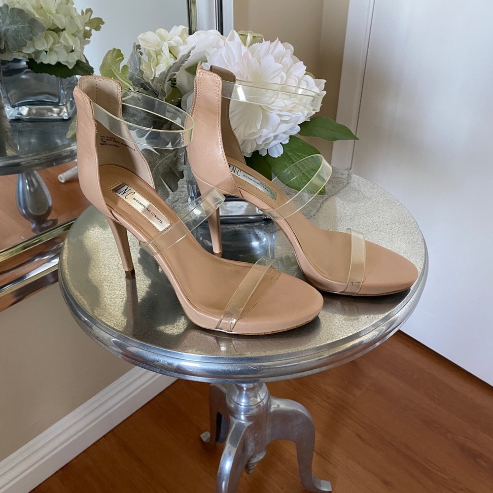 Clear Strapped Heels